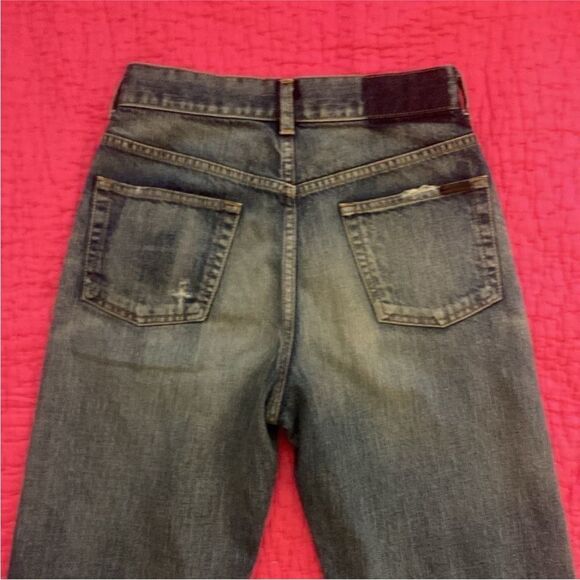 Saint Laurent cropped straight leg high waist jeans, size 25 - Picture 9 of 14